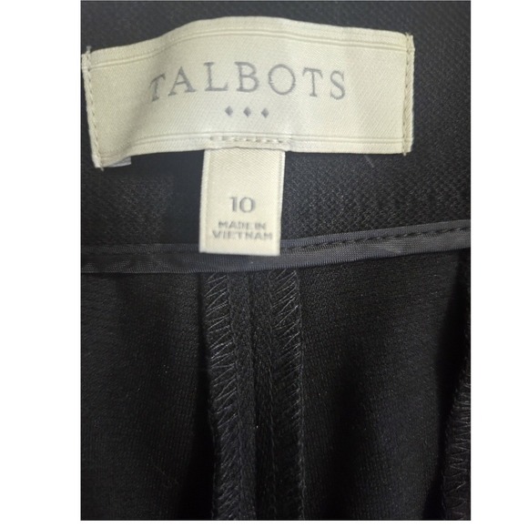 TALBOTS Equestrian Style Pants Skinny Ankle Black Size 10 - Picture 2 of 6